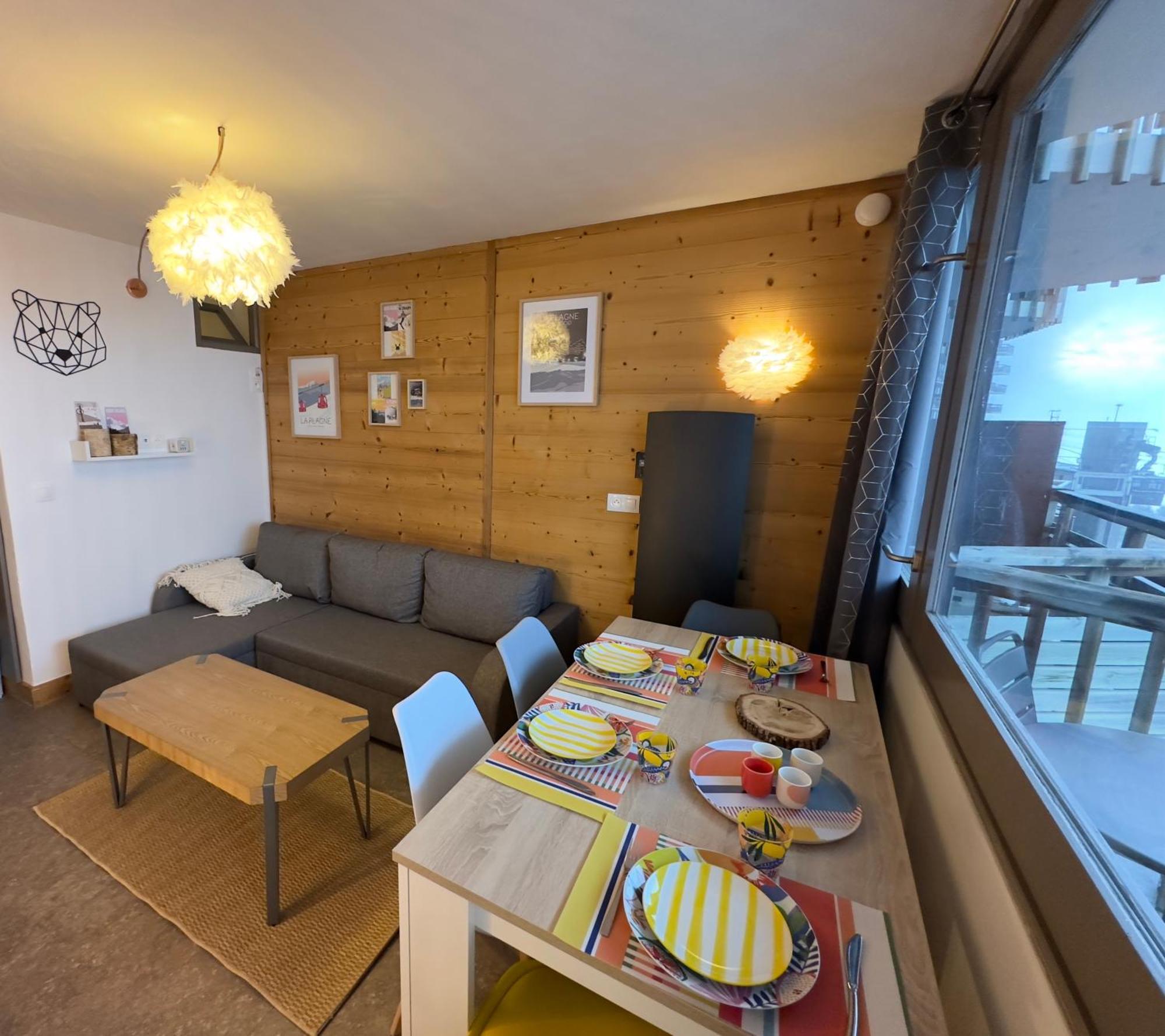 Paquebot Des Neiges - Appartement 4 Personnes - Vue Mont Blanc Ла-Плань Экстерьер фото